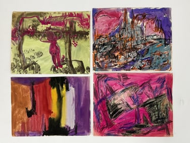 Lot Rolph Scarlett (1889-1984) Mixed Media/Paper