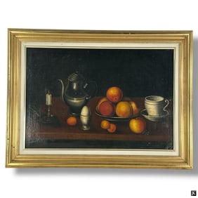attributed: Hendrik Reeker Oil/Canvas "Still Life"