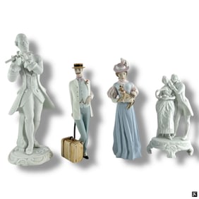 Group of 4 Royal Dux Bisque Figures