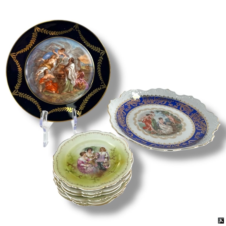 8 Vintage Porcelain Plates (1 of 3)