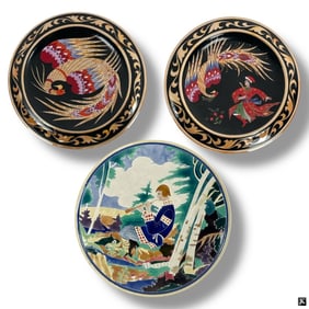 3 Decorative Ceramic Plates