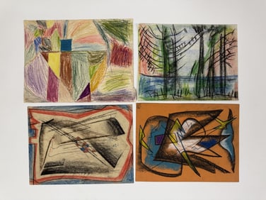 Lot Rolph Scarlett (1889-1984) Pastel/Paper