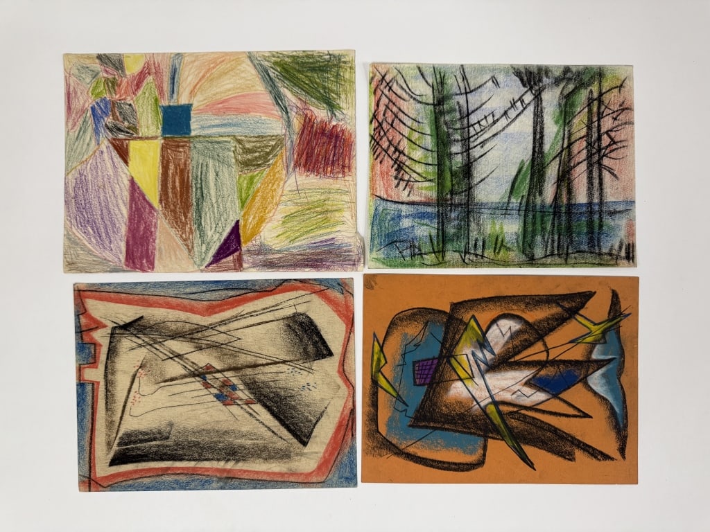 Lot Rolph Scarlett (1889-1984) Pastel/Paper (1 of 5)