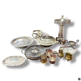 16 Pcs Miscellaneous Silver Plate Tablewares