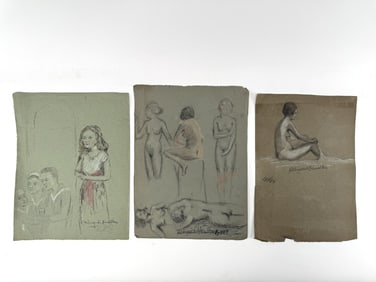 Lot Hildegarde Hamilton (1898-1970) Drawing/Paper