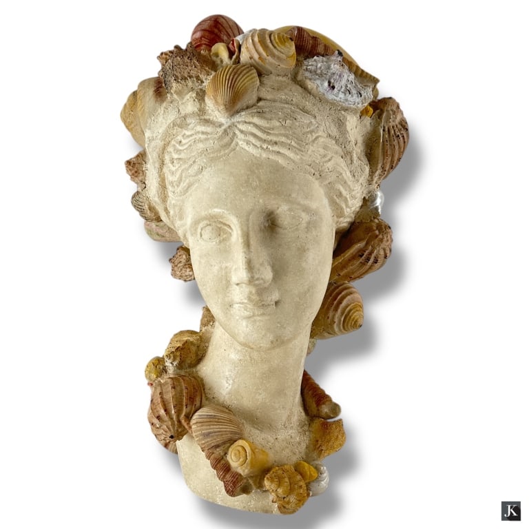 Vintage Horchow Decorative Faux Sea Shell Bust (1 of 3)