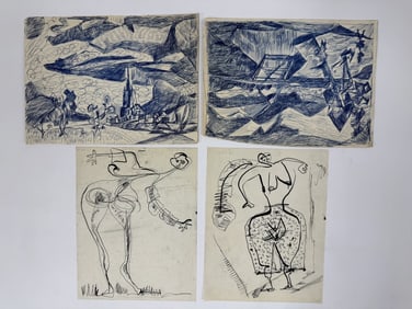 Lot Rolph Scarlett (1889-1984) Drawings/Paper