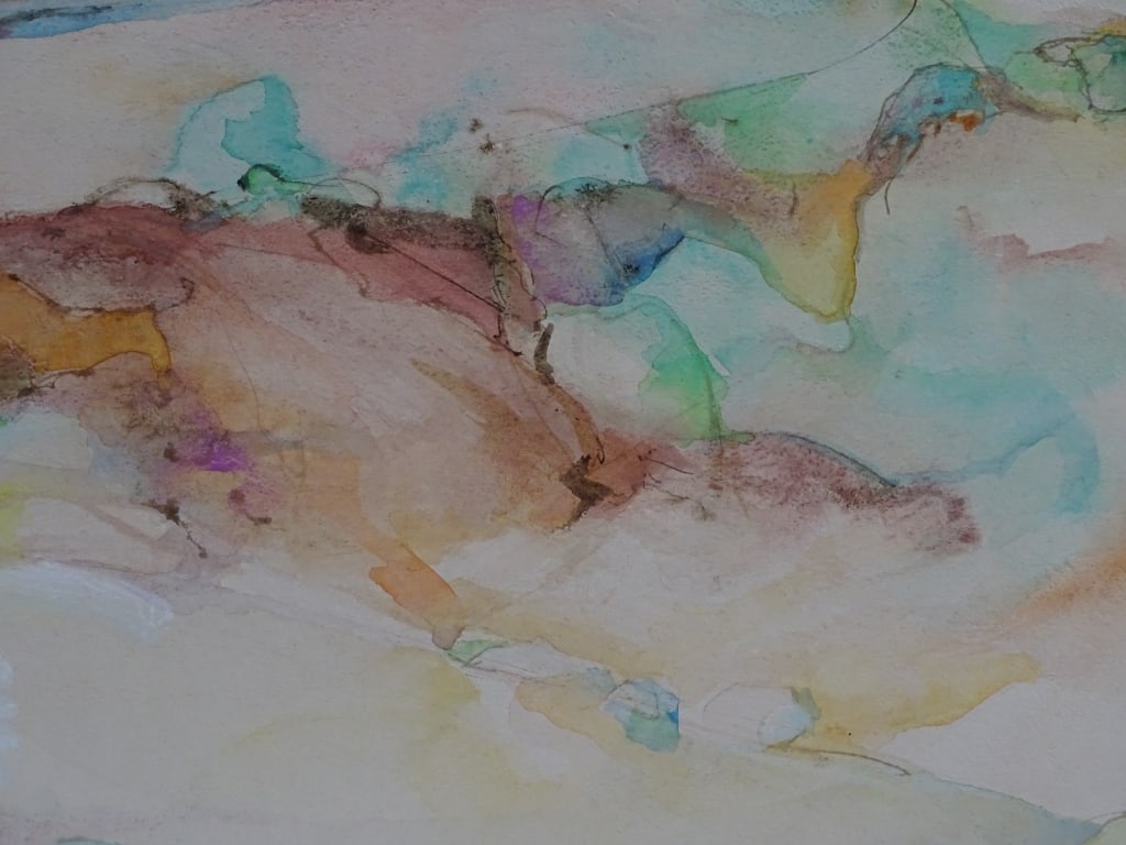 Tom Noble Watercolor & Ink "Taos Vista" (1 of 4)
