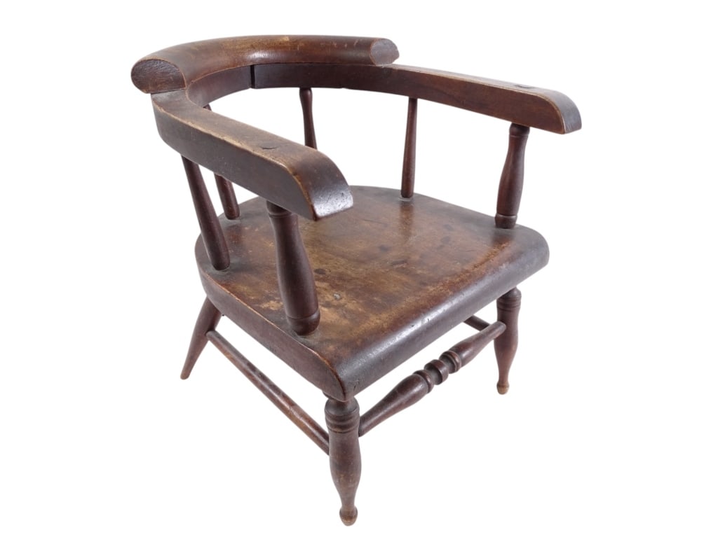 19 C Oak Child's Windsor Chair (1 of 4)