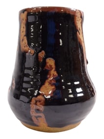 Vintage Art Pottery Vase Signed EH