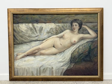 Ilya Repin (1844-1930) Oil/Canvas "Nude Woman"