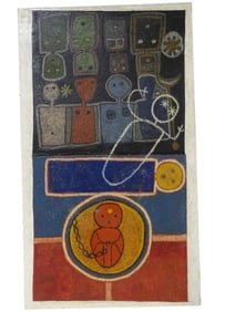 Fritz Faiss Oil/Encaustic on Board "Metamorphisis"