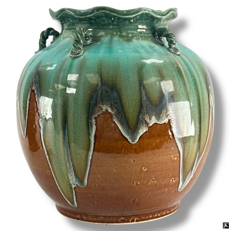 Modern Decorative Ceramic Drip Glaze Vase (1 of 3)