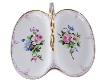 Lot Vintage Porcelain Serving Trays Cake Dishes