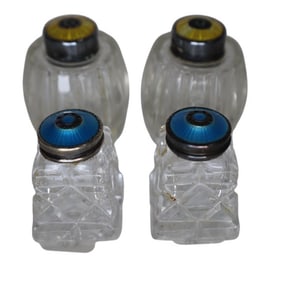 Lot Vintage Meka Sterling 925 Salt Pepper Shakers