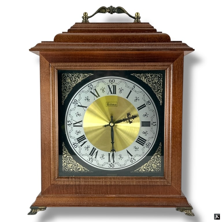 Vintage Bulova Wood Case Mantel Clock (1 of 3)