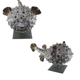 Mid Century Italian Ceramic Blowfish