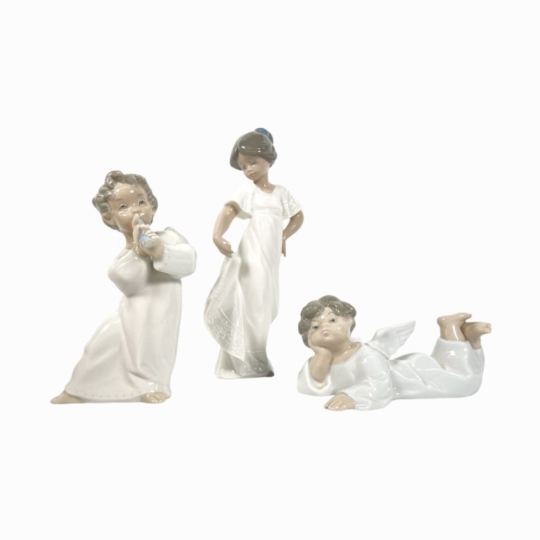 3 Lladro & Nao Spanish Glazed Porcelain Figures (1 of 4)