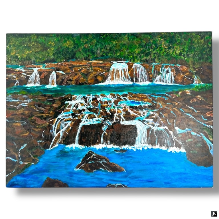Oil on Canvas "Waterfalls" (1 of 4)