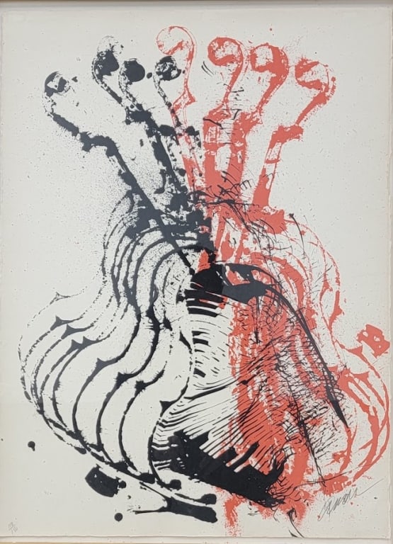 Arman Pierre Fernandez Lithograph "Sans Titre 5" (1 of 2)