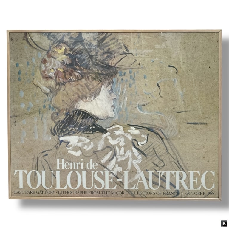 LARGE Toulouse Lautrec 1988 Exhibition Poster (1 of 4)