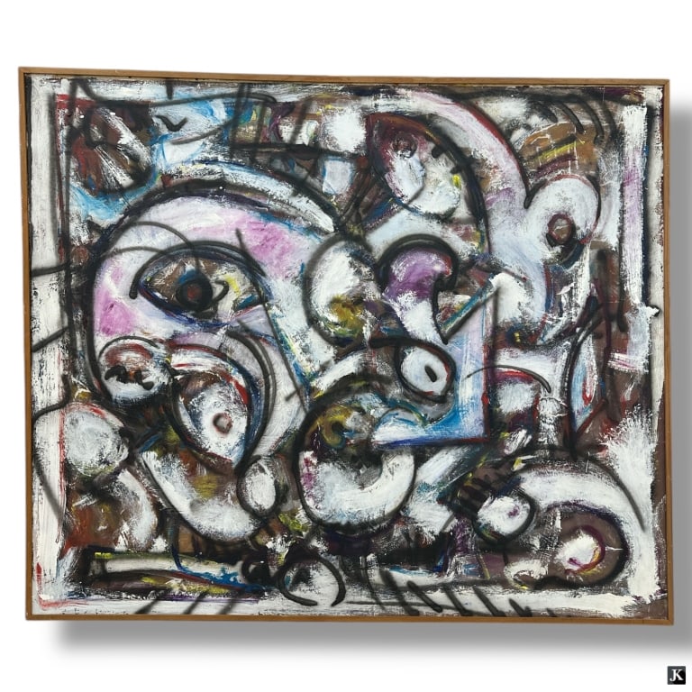 Enos Ray (American) Oil/Canvas "Untitled" (1 of 5)