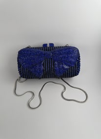 Attr: Judith Leiber Rhinestone Minaudiere Bag