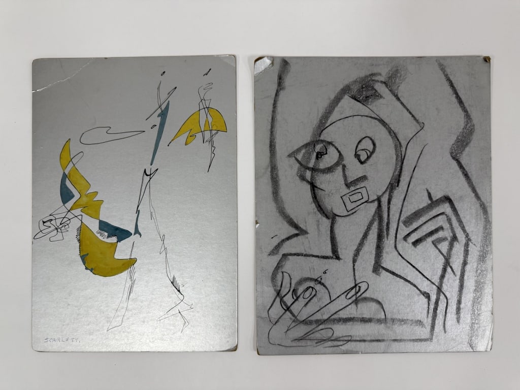 Lot Rolph Scarlett Mixed Media/Board (1 of 3)