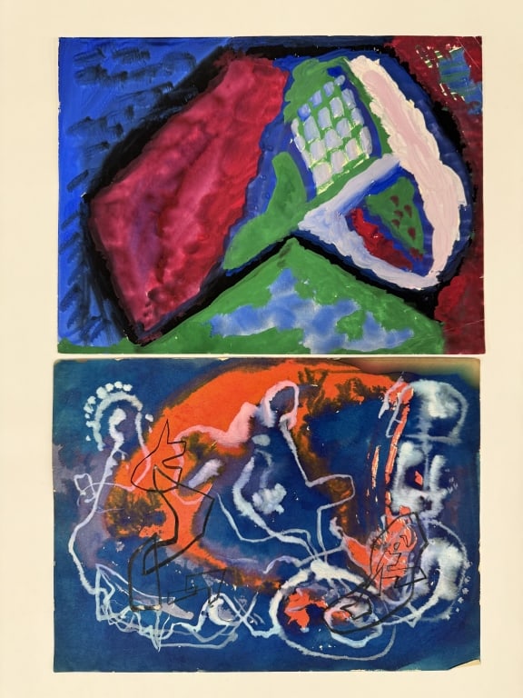 Lot Rolph Scarlett Mixed Media/Paper (1 of 3)