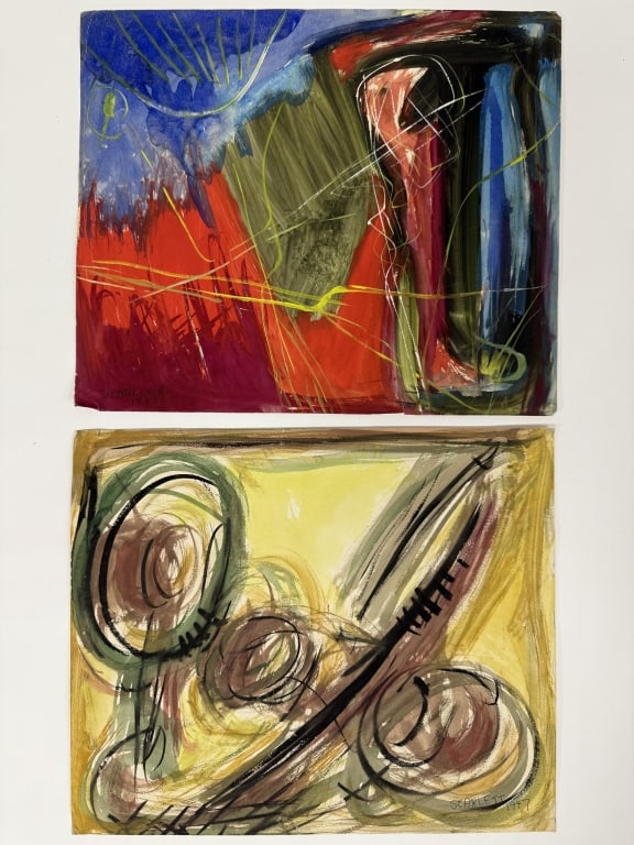 Lot Rolph Scarlett Mixed Media/Paper (1 of 3)