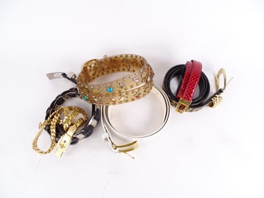 Assorted Lot Vintage And Designer Belts