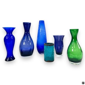 5 Glass Vases