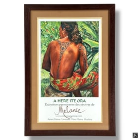 Framed Color Poster "Melanie Polynesia Paintings"