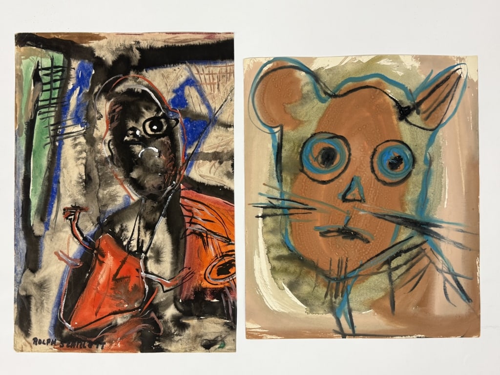 Lot Rolph Scarlett Mixed Media/Paper (1 of 4)