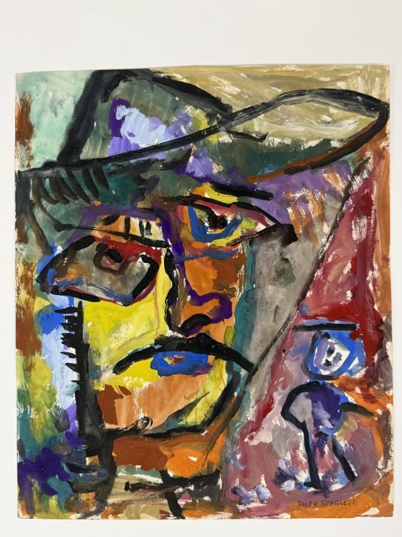 Rolph Scarlett (1889-1984) Gouache/Paper (1 of 3)