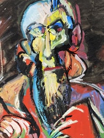 Artist Unknown Mixed Media/Board