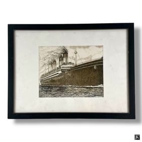 Gary Melton Drawing or Print "Cruise Ship"