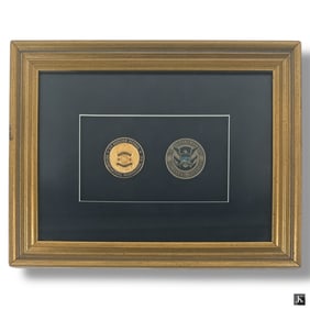Framed Homeland Security & Border Patrol Medals