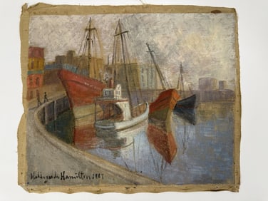 Hildegarde Hamilton (1898-1970) Oil/Canvas