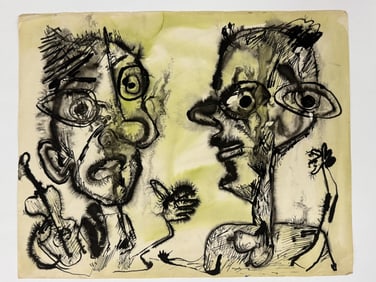 Rolph Scarlett (1889-1984) Ink/Gouache/Paper