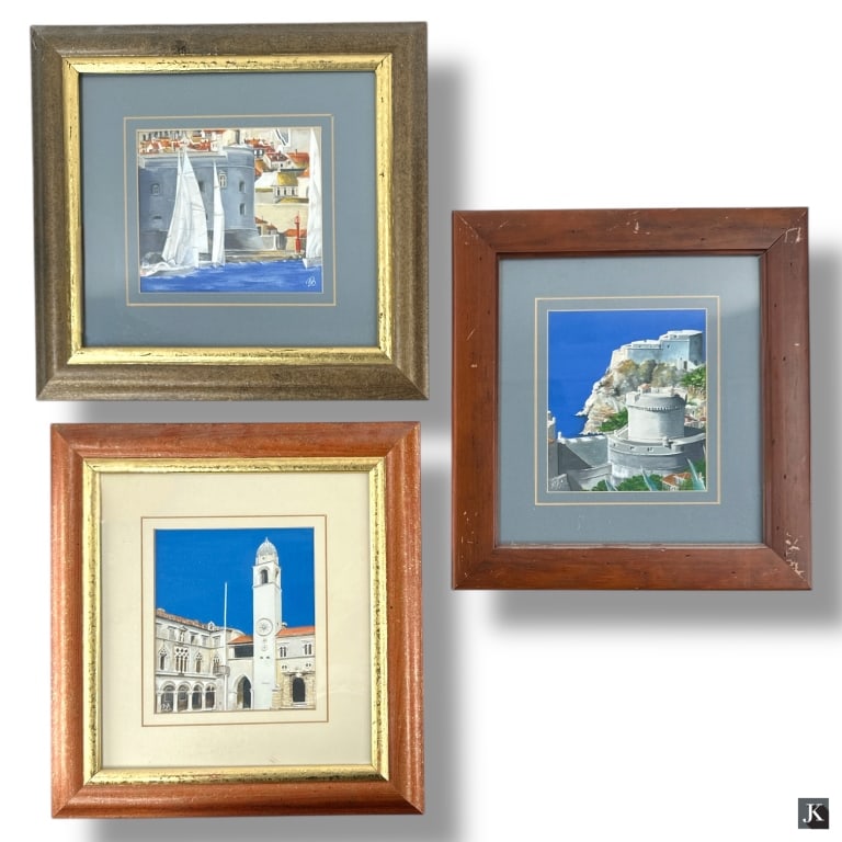 Branka Buljina 3 Acrylic/Paper "Dubrovnik' (1 of 4)