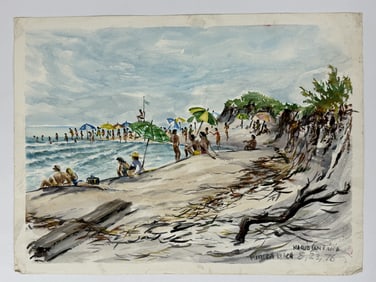 Mario Santana Watercolor/Paper