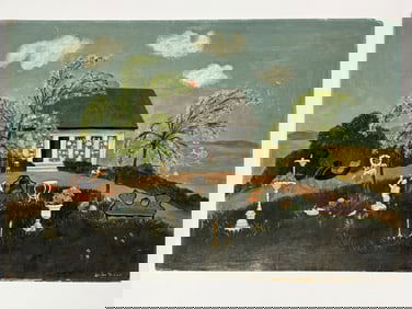 Louisa W. Robins (1898-1962) Oil/Board