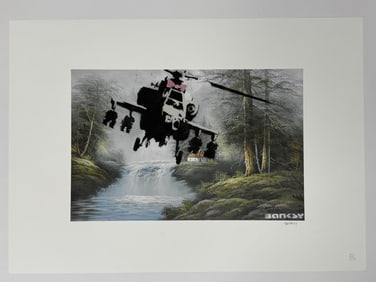 Banksy Signed Lithograph "Corrupted Oil"