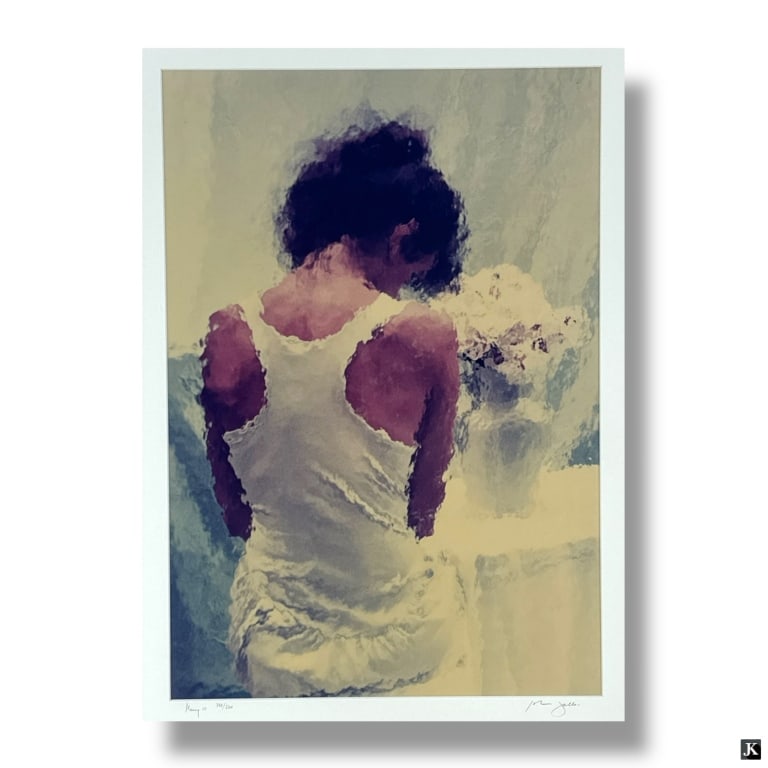 John Galbo Impressionistic Lithograph "Mary III" (1 of 4)