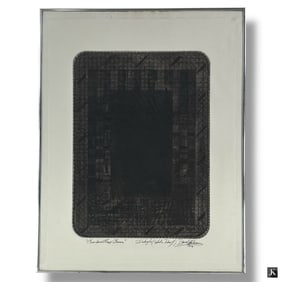 Contemporary Intaglio "Abstract", Signed