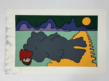 Artist Unknown Signed Lithograph "Elephant Island"