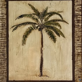 Decorative "Palm Tree" Color Print
