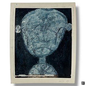 Jean Dubuffet Color Print "Head"