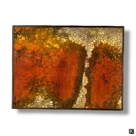 Vintage Asian Batik Painting on Silk